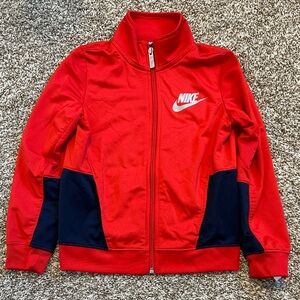 Nike Kids Red and Navy Zip-Up Jacket